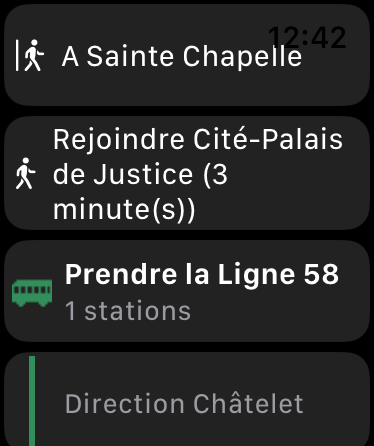 MetrO auf Apple Watch